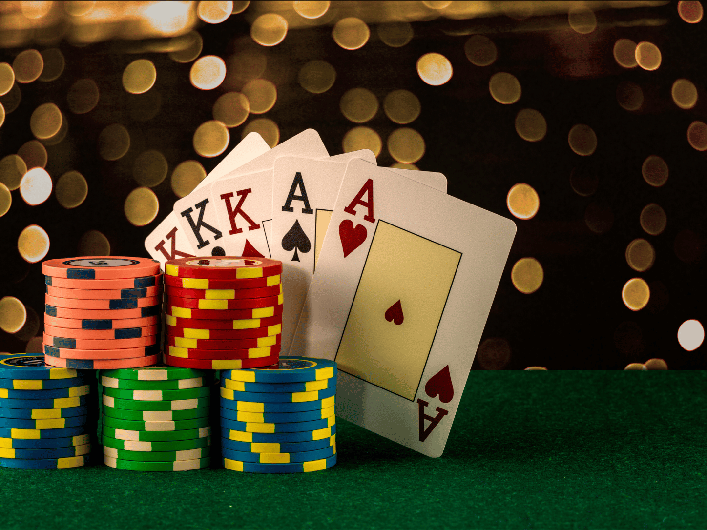Casino cards and chips Las Vegas