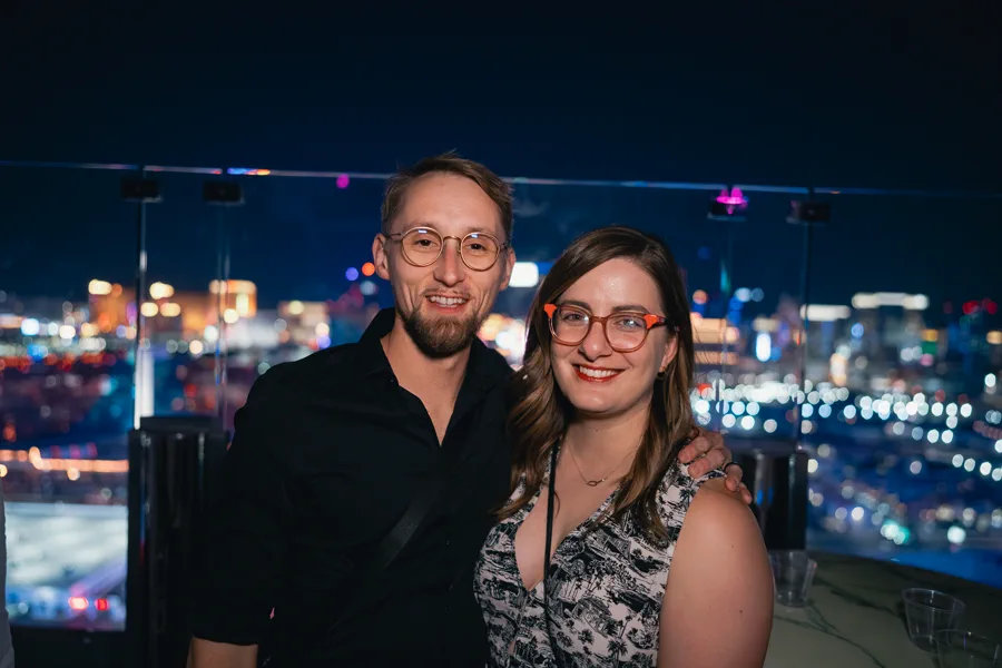 Guests at Ghostbar Las Vegas rooftop