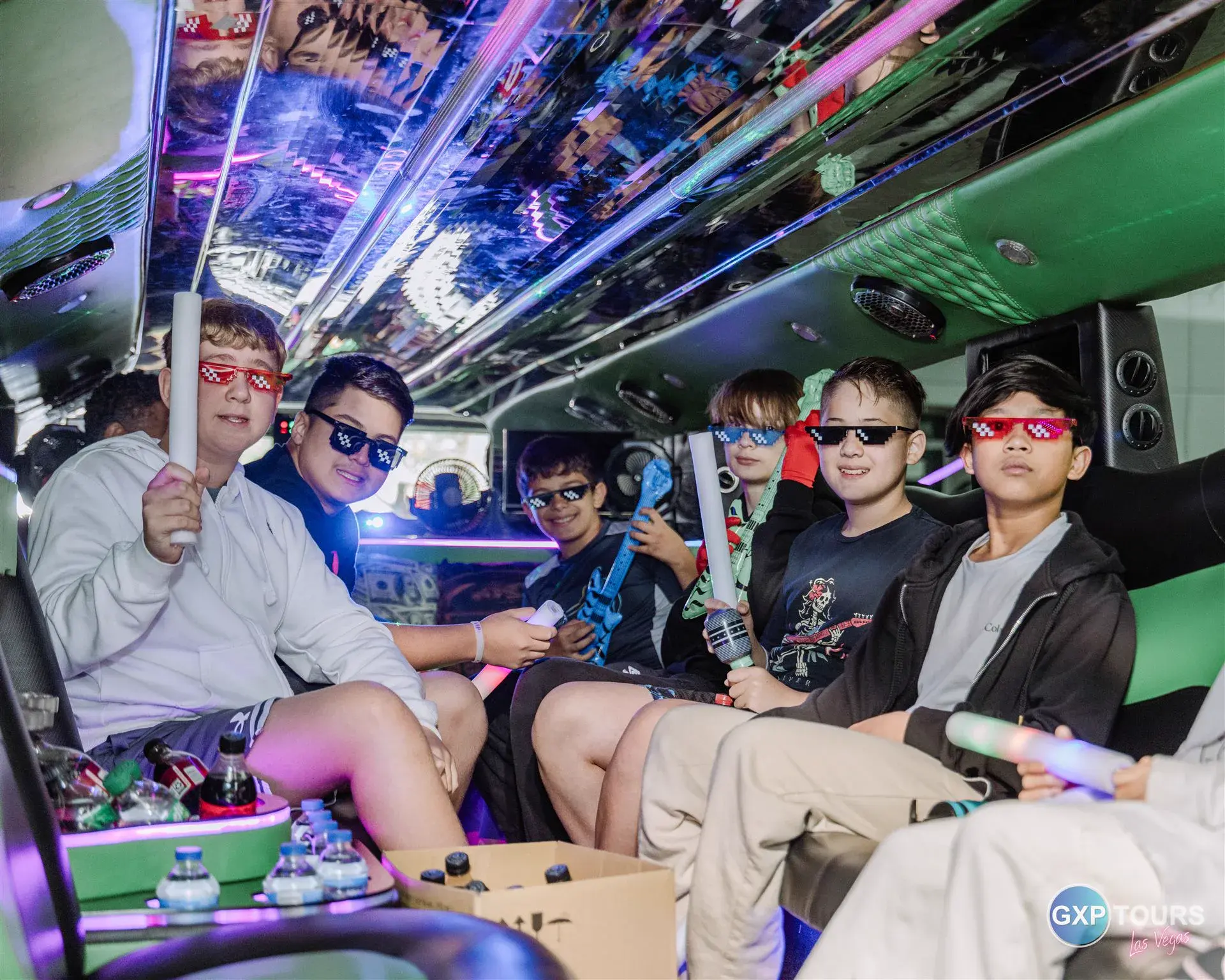 Kids on Party Bussin all-ages party bus