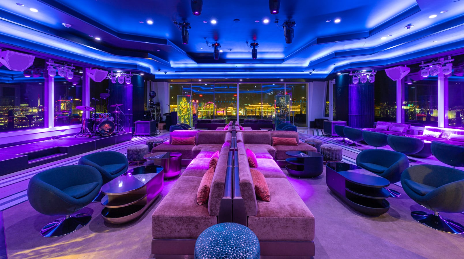 Ghostbar rooftop lounge bachelorette celebration Las Vegas