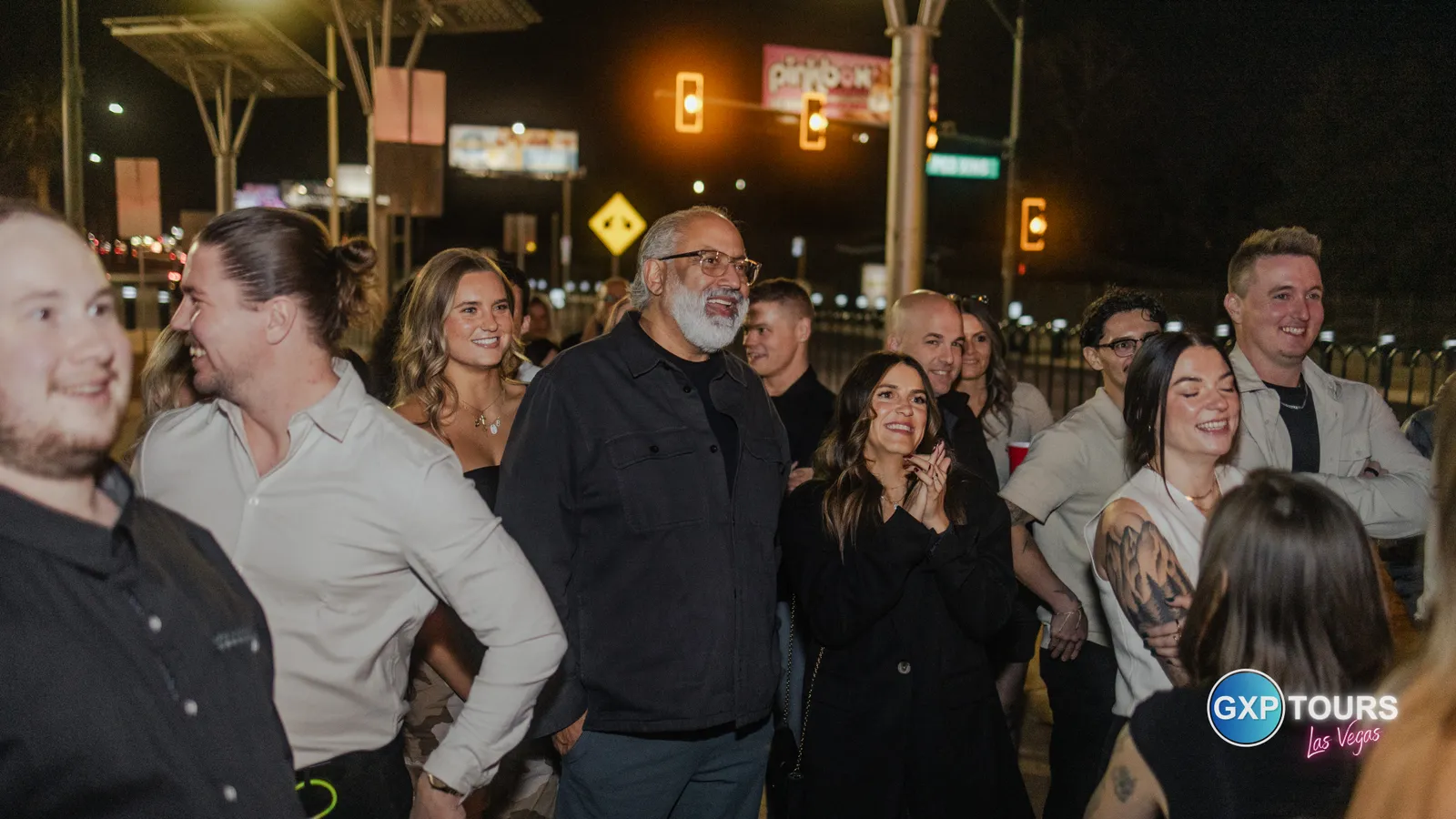 GXP Tours guests on a Nightclub on Wheels night out in Las Vegas