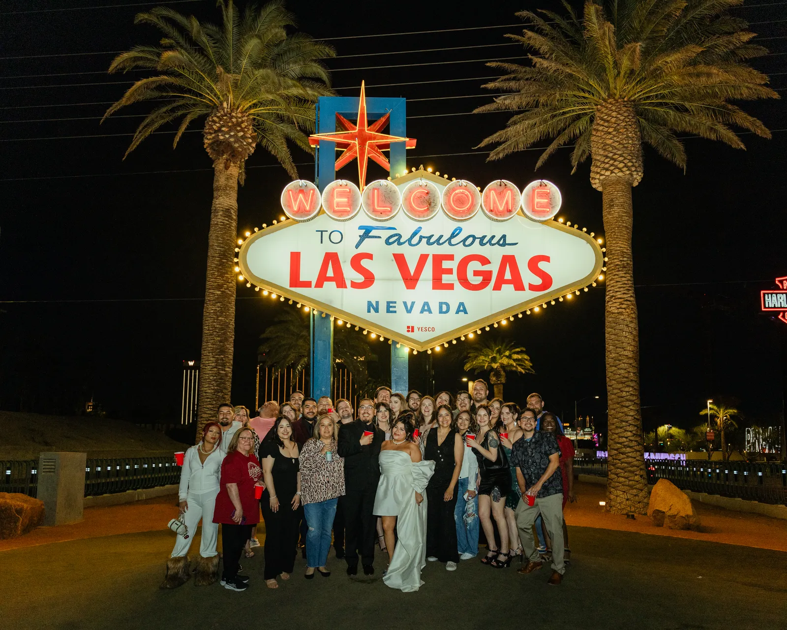 GXP Tours guests on a Nightclub on Wheels night out in Las Vegas