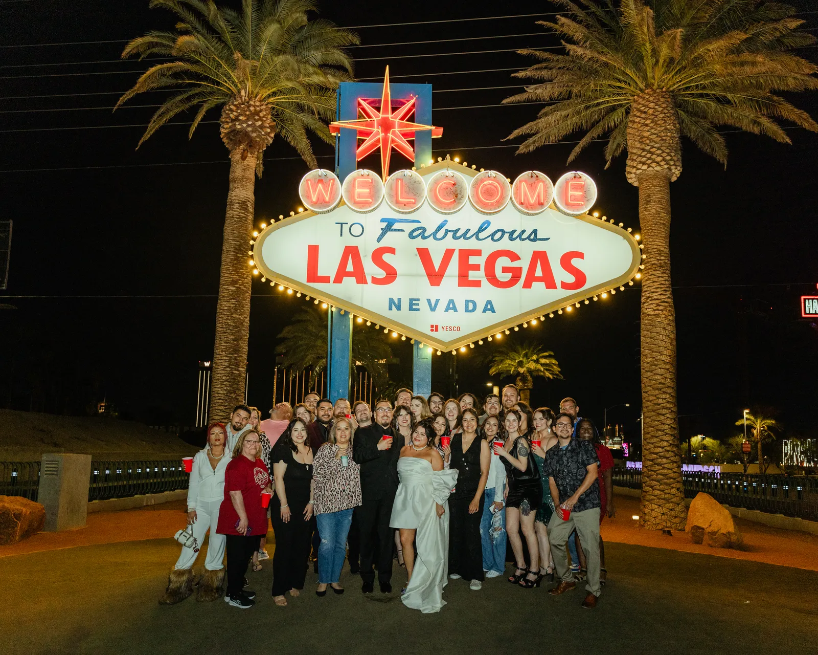 GXP Tours guests on a Nightclub on Wheels night out in Las Vegas