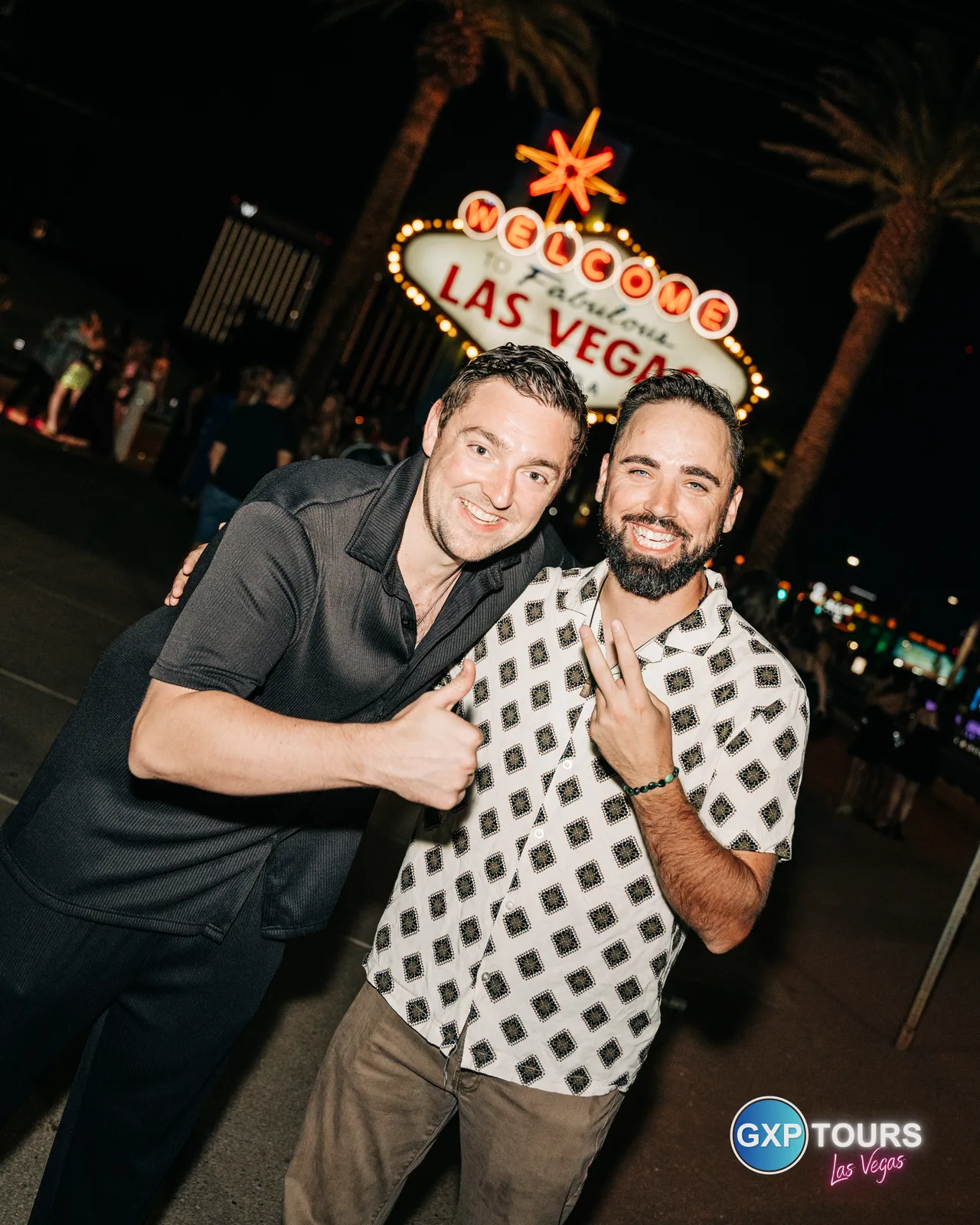 GXP Tours guests on a Nightclub on Wheels night out in Las Vegas