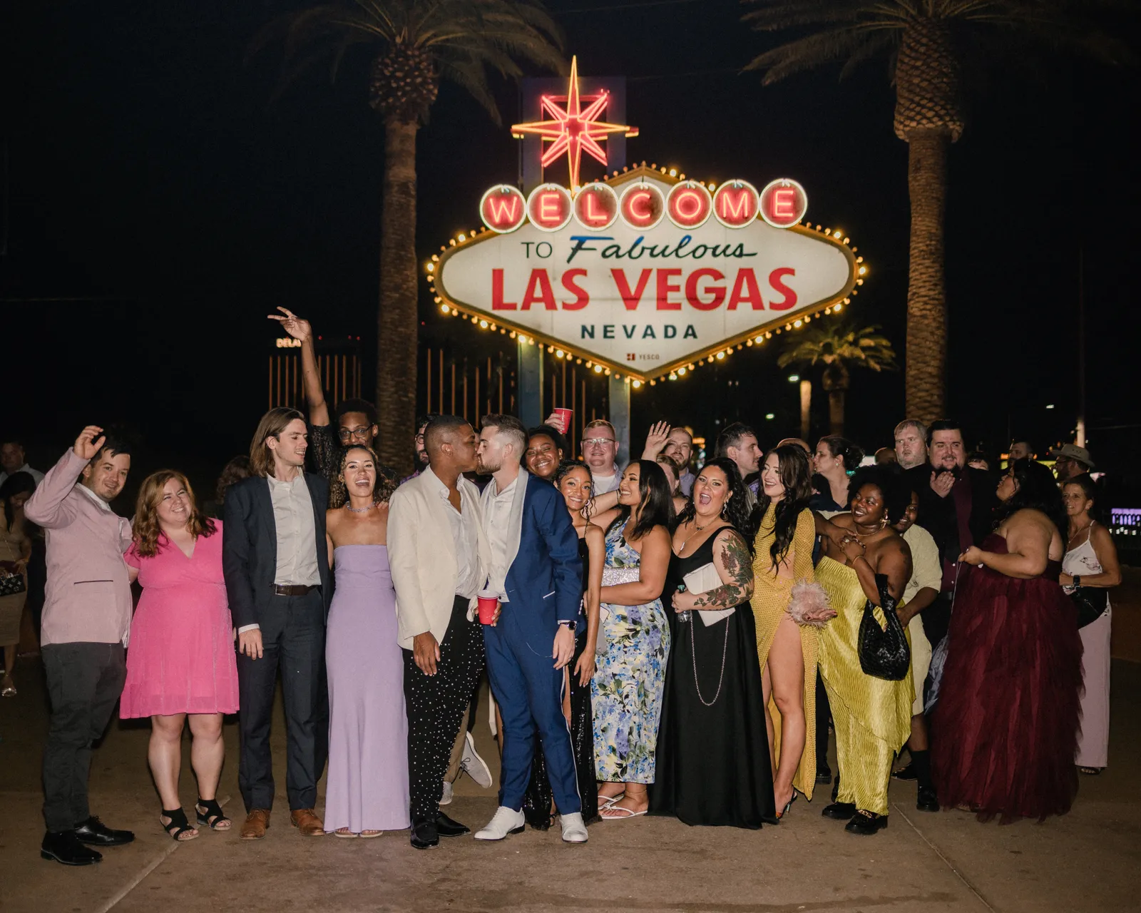 GXP Tours guests on a Nightclub on Wheels night out in Las Vegas