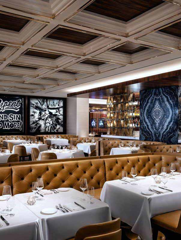 The main dining room at Scotch 80 Prime steakhouse at the Palms in Las Vegas
